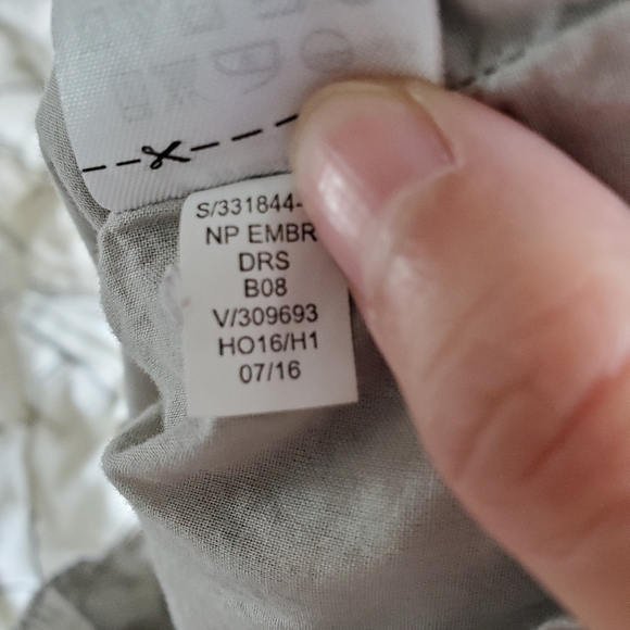 4/$20 Baby Gap Dress with Cross Stitch Detail 3-6 Months - Picture 6 of 6